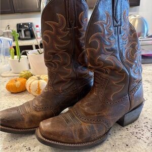 Cody James Brown Leather Cowboy Boots 10D